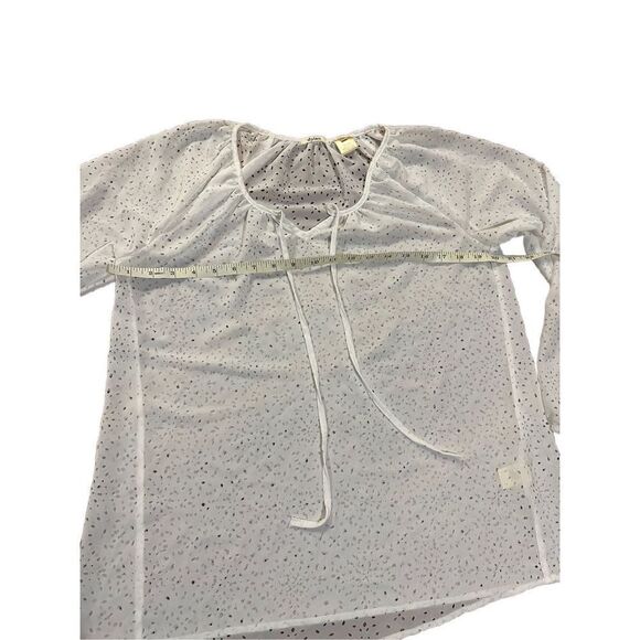 Anthropologie Dylan white eyelet blouse sz M - Picture 6 of 9